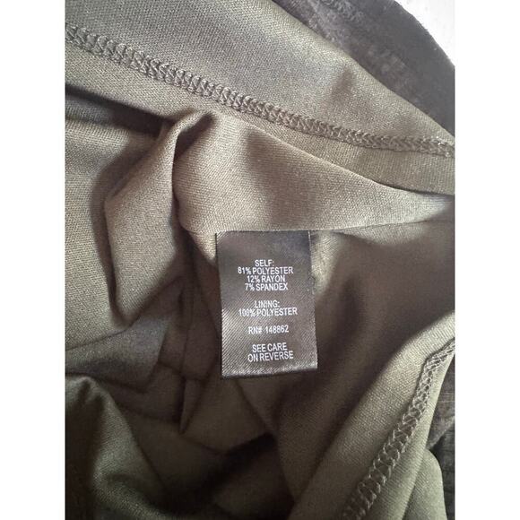 Torrid Women's Ruched Stretch Green Dress Size 1X - Picture 5 of 6